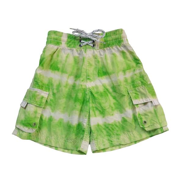 Lands' End tie-dyed cargo swim trunks - Picture 1 of 13